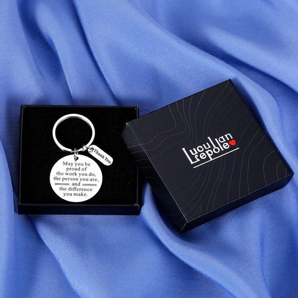 Silver Inspirational Appreciation Key Chain - Picture 4 of 9